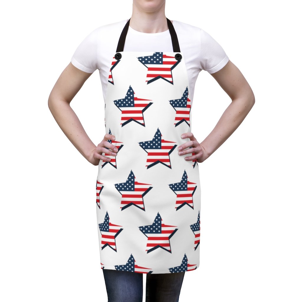 Fourth of July Star American Flag Apron – Apron Cafe